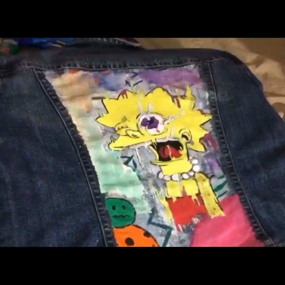 Custom made Simpson Jean jacket